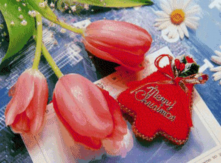 Новый год - тюльпаны.праздник - предпросмотр