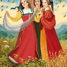 Схема вышивки «хоровод»