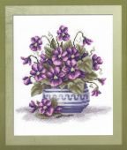 Анютки в вазе