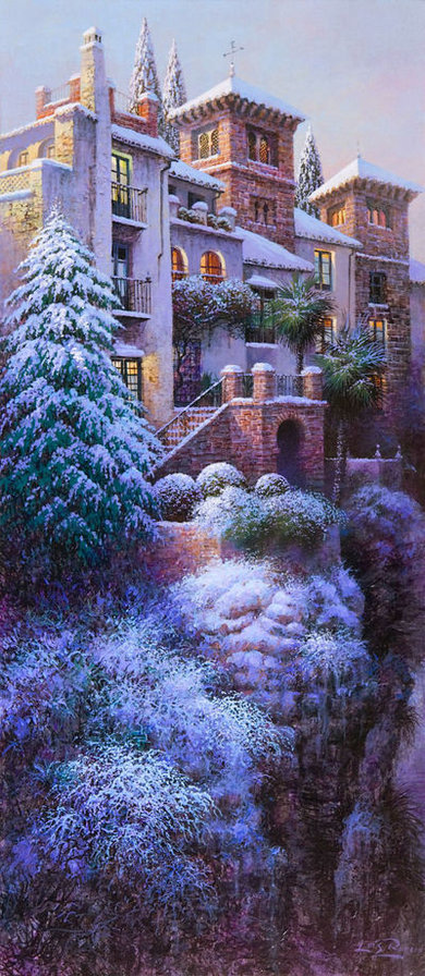 загородный дом - снег - оригинал