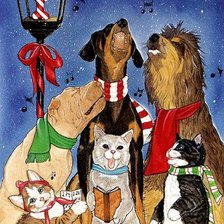 Схема вышивки «веселая компания»