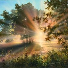 Схема вышивки «солнечный лес»