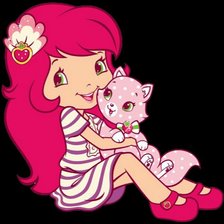 Схема вышивки «Шарлотта с кошкой»