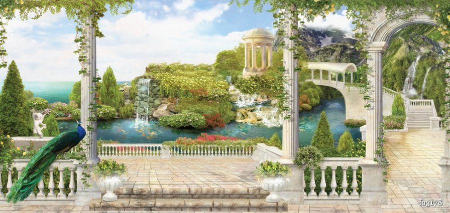 Южный пейзаж - оригинал