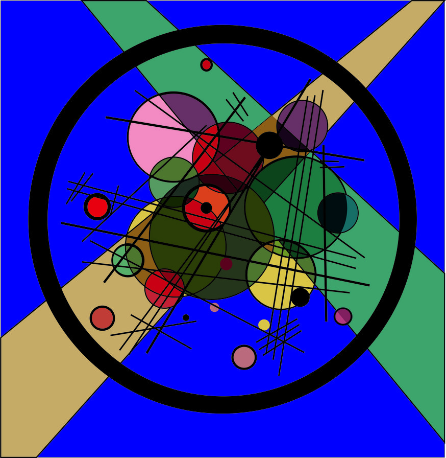 Кандинский. Круги в круге2 - круги, кандинский, художник, картина, абстракция, художники - оригинал