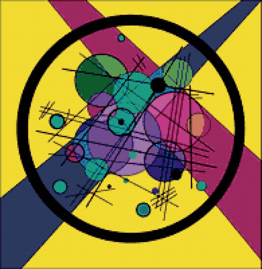 Кандинский. Круги в круге2 - картина, круги, абстракция, кандинский, художник, художники - предпросмотр