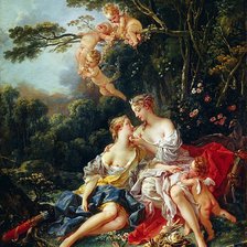 Схема вышивки «"юпитер и калисто"-2»