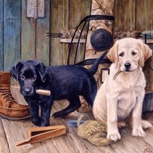 Схема вышивки «шкодники»