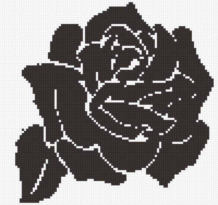Схема вышивки «роза» (№1103750) - Вышивка крестом