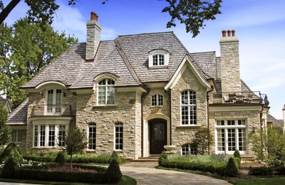 особняк - деревья.тропинка, дом - оригинал