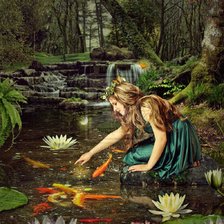 Схема вышивки «русалка»