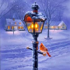 Схема вышивки «зимнее»