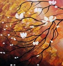 Схема вышивки «ветка вишни часть 1»