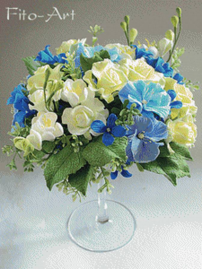 цветы в вазе - предпросмотр