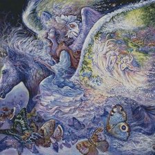 Схема вышивки «единорог»