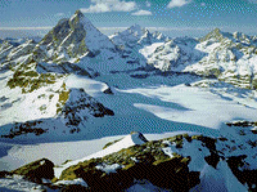 Пейзаж, зима, Урал, горы - предпросмотр