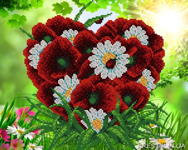 ромашки и маки - оригинал