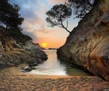 Схема вышивки «закат»