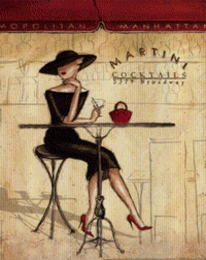 девушка в кафе - предпросмотр