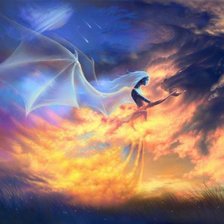 Схема вышивки «ангел»