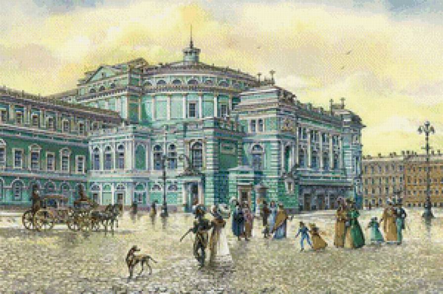 гуляние у Мариинского театра - люди, город, прогулка - предпросмотр