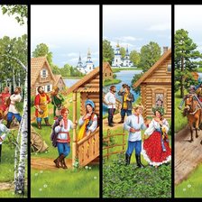 Схема вышивки «ВЕСЕЛЬЕ»