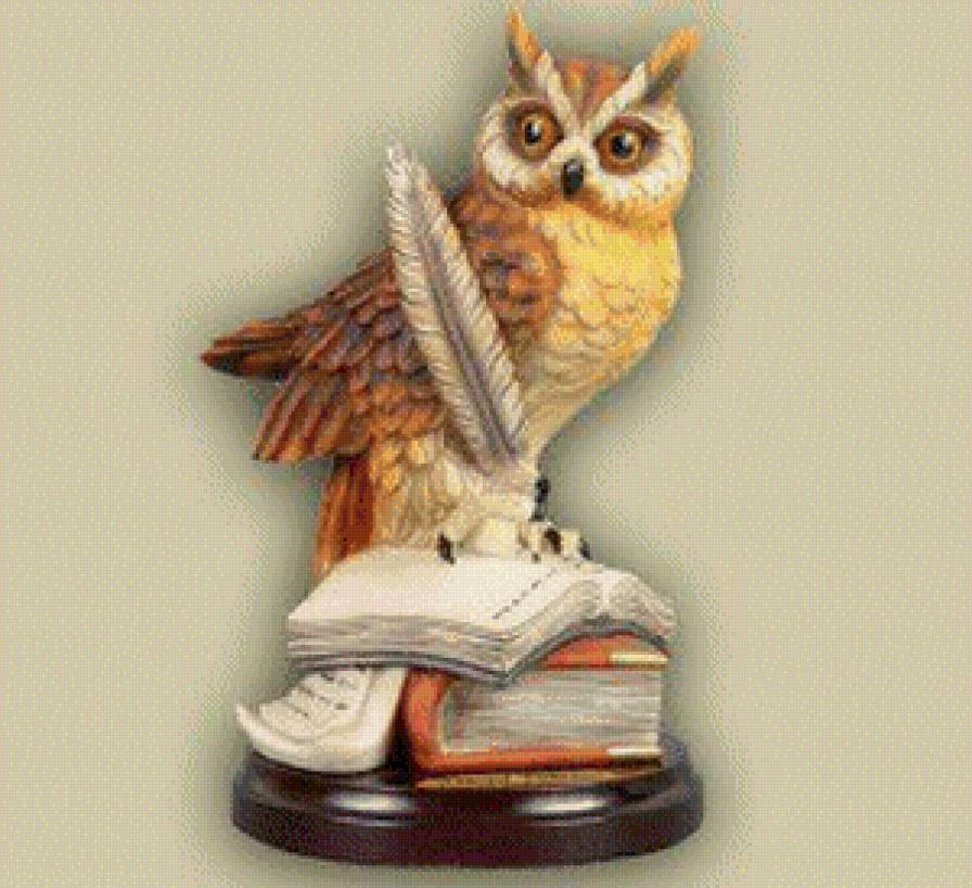 сова - фигурка, знание - предпросмотр