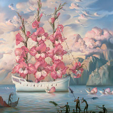 Схема вышивки «корабль»