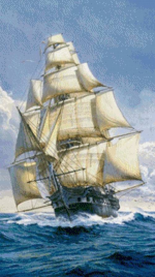 Парусник - корабли, парусник, море - предпросмотр