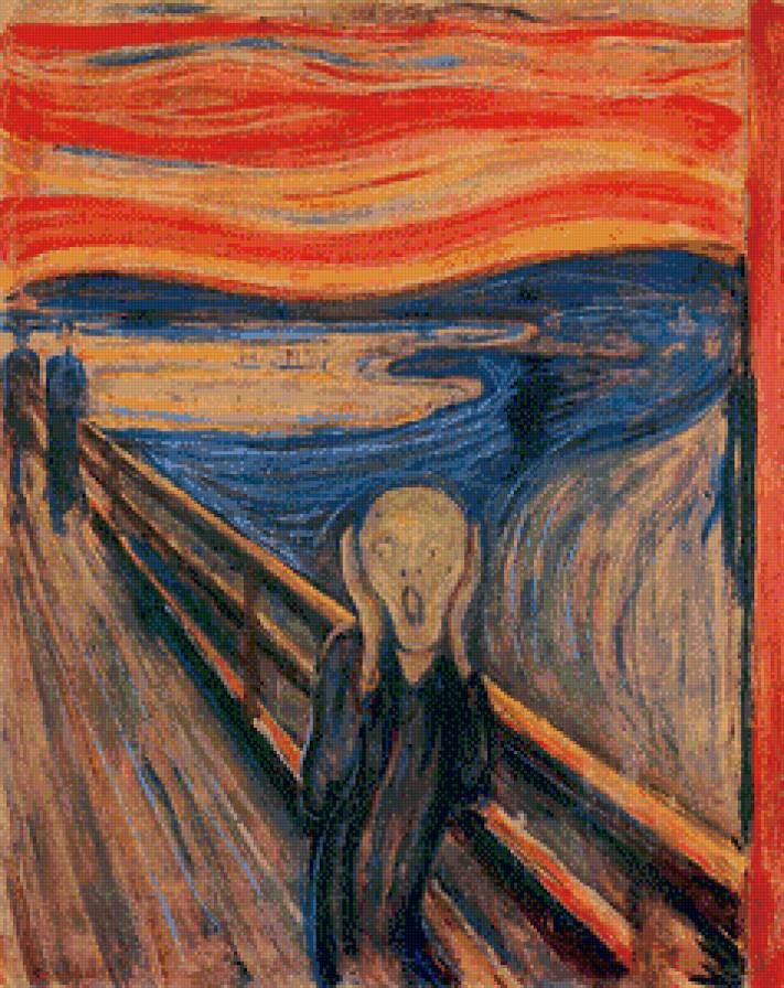 Эдвард Мунк Крик 1893 - картина, крик, эдвард мунк, люди - предпросмотр