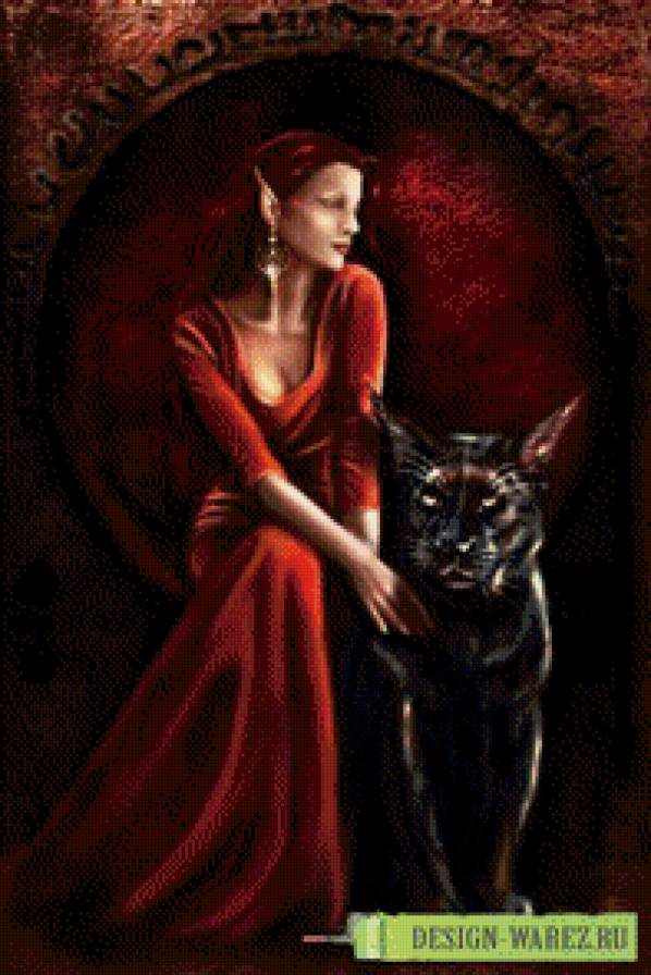 эльфийка - фентези - предпросмотр