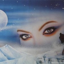 Схема вышивки «глаза»