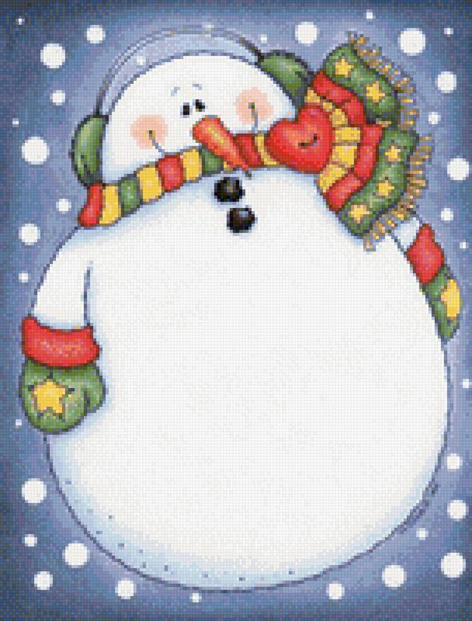 снеговик - новый год - предпросмотр