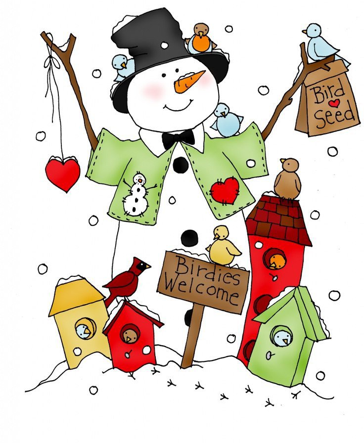 снеговик - новый год - оригинал