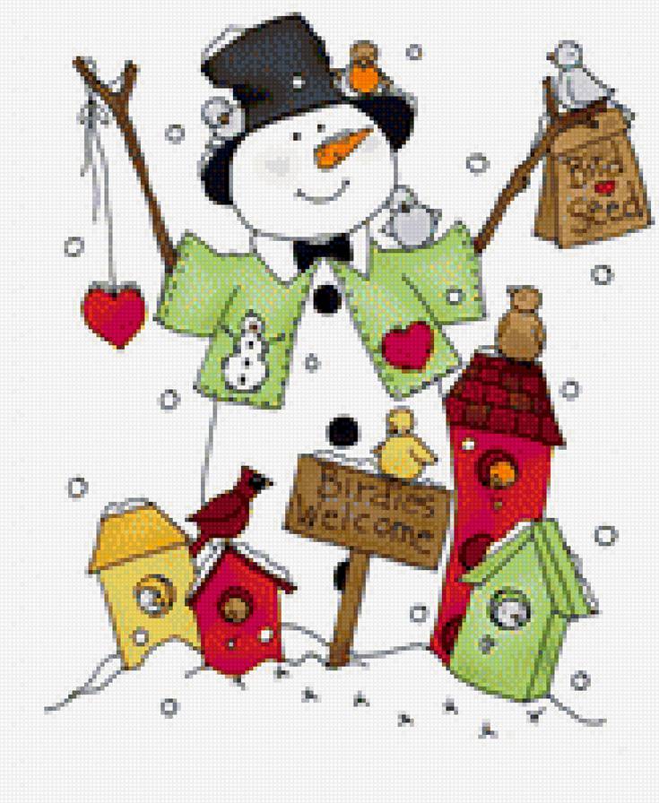 снеговик - новый год - предпросмотр