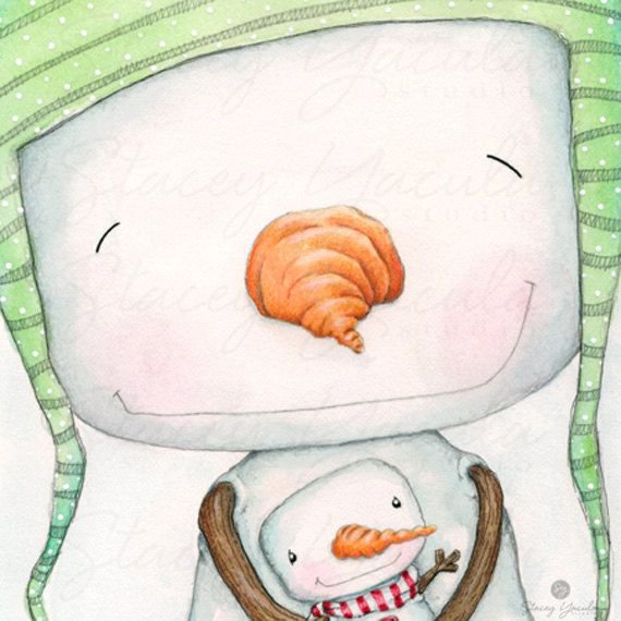 снеговик - новый год - оригинал