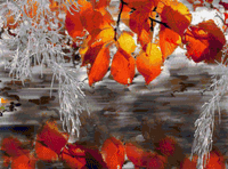 Старый пруд - пруд, ветки, зима - предпросмотр