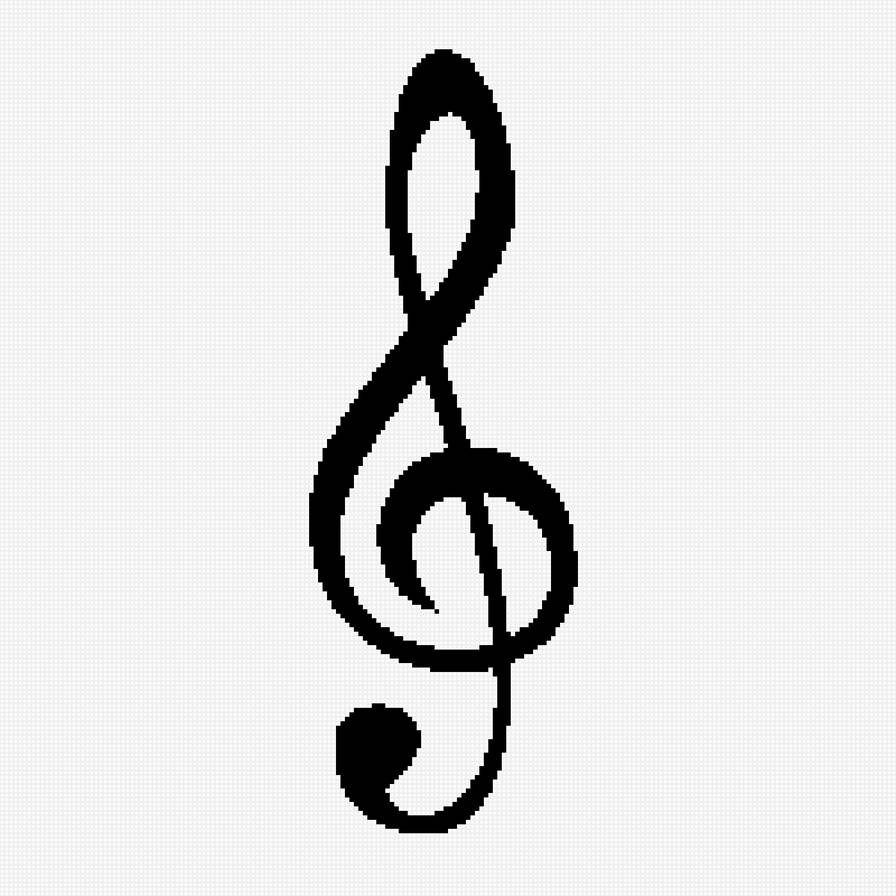 скрипичный ключ - музыка, ноты - предпросмотр