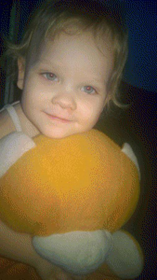 с мишкой - внучка, мишка, ребенок, ангел - предпросмотр