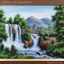 Схема вышивки «водопад»