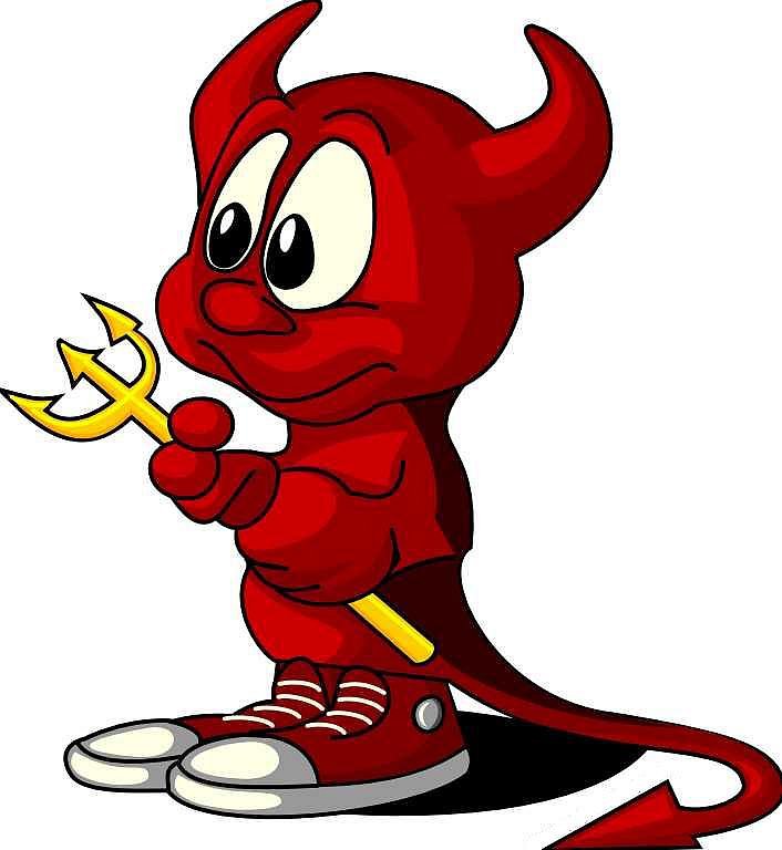 чертик Наташа - моя вышивка :dddddddd - оригинал