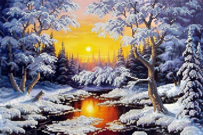 зимний пейзаж 1 - зима - оригинал