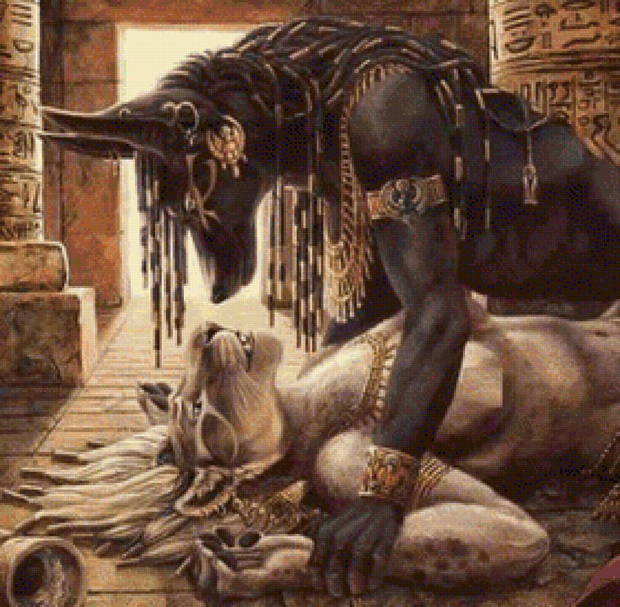 Amor Divino-Anubis loves Sekhmet - предпросмотр