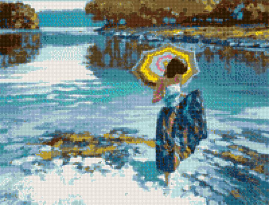 Натюрморт - пляж, девушка, натюрморт - предпросмотр