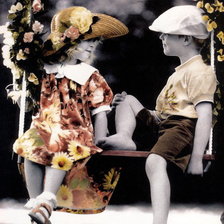 Схема вышивки «На качелях»