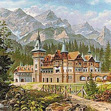 Схема вышивки «ЗАМЪК В ГОРАТА»