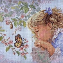 Схема вышивки «Девочка»