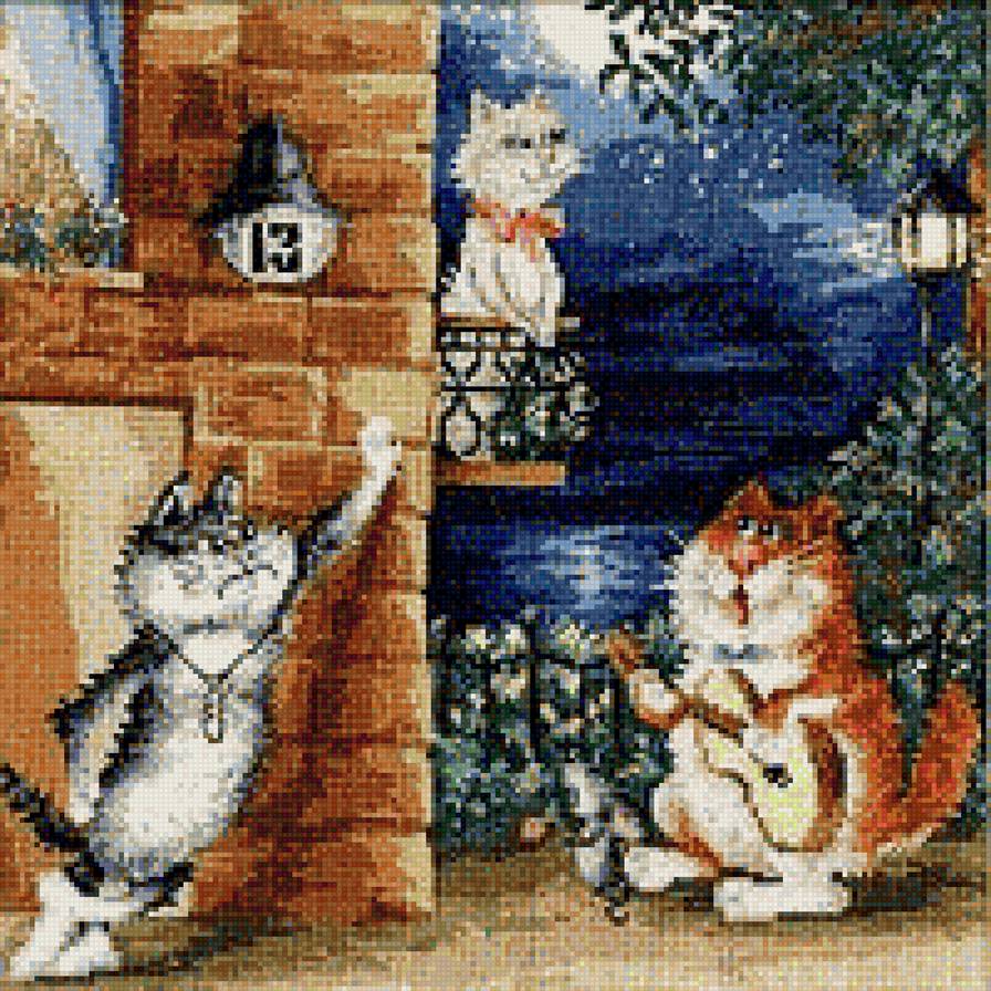 Соперники - кошка, кот, коты - предпросмотр