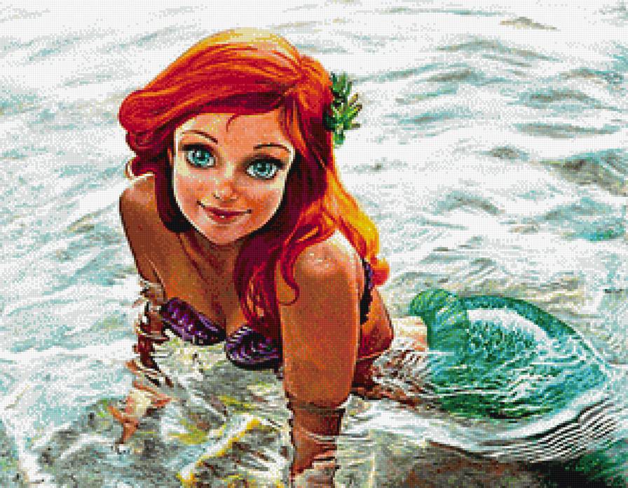 русалка - морские обитатели, море, фентэзи, русалка - предпросмотр