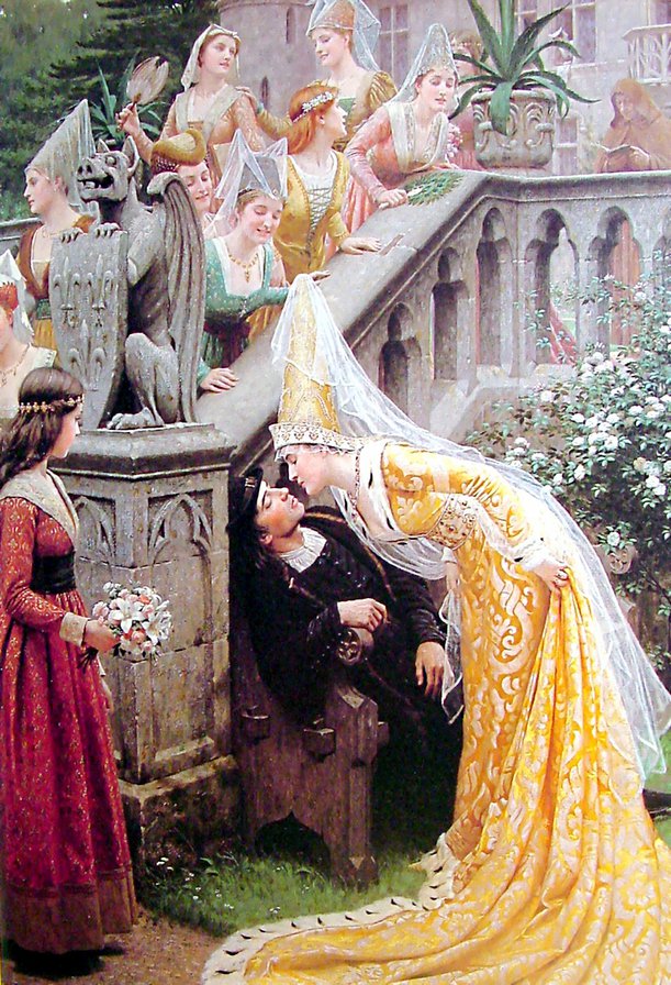 Поцелуй. - девушки, наряд, красота - оригинал